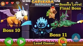 Capybara adventure Run Game | Bosses Level  | Boss 10.11.12 #games #gaming #leadgamer
