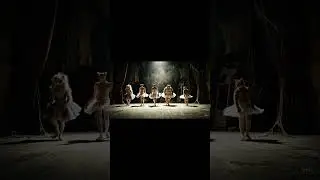 The Purr-fect Ballet! 🩰😻 #CatBallet #SwanLake #FunnyCats #DancingCats