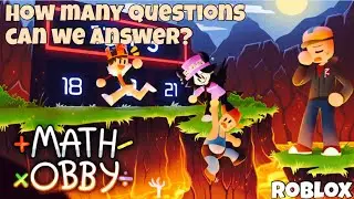 Roblox Math Obby. How many questions can we answer?