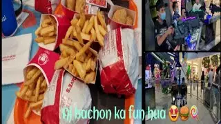 Aj bachon ka fun hua🤩🍔🍭#funcity#dubai #dubaivlogs #sabvlog