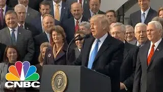 President Donald Trump Congratulates GOP Leaders On Tax Bill Victory | CNBC