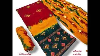 *&bull;THE FABRIC YOU CAN FEEL&bull;* *Premium RAYON HEAVY QUALITY DARK MATVHING 3D WORK WITH NEW GAMTHI
