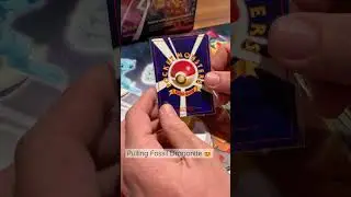 Pulling a Fossil Dragonite Pokemon card! 😍