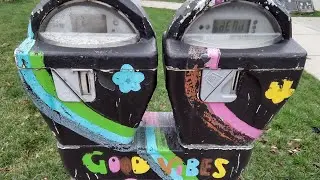 Kindness Donation Parking Meter at North Delta Recreation Centre BC