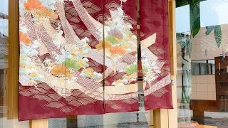 KIMONO SHOP ENTRANCE CURTAIN, THE NOREN BY GEISHA & CO. 【着物のれん】【暖簾】 #shorts