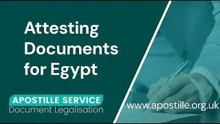 Egyptian Embassy Attestation   How to attest documents for Egypt