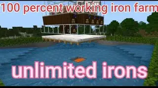 how to make infinite iron farm in Minecraft  (pocket edition)
