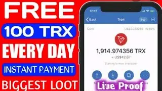 2022 investment website and get money daily| Invest little and earn TRONS everyday