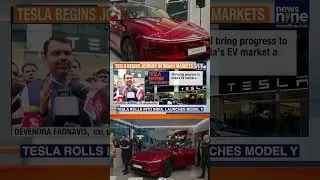 Tesla Launches in India with Model Y SUV | 1st Showroom Opens in Mumbai BKC | News9