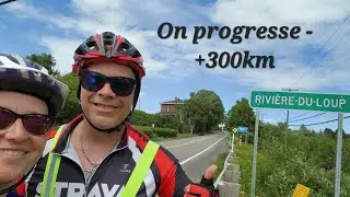 Première piste cyclable gravelée au jour 7.
