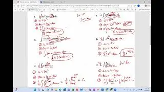 AP Calc Chapter 6   Review of all basic u subst    hwk 56B solutions