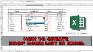 How to create a Drop Down List in Excel | DATA VALIDATION Tool