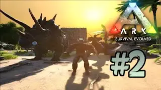 ARK Survival Evolved 🦖| 🏠 Casa Provisional y Primeros Tameos!!🔥#2 #arksurvivalevolved #bengojan00