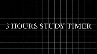 Three hours dark aesthetic timer  -  3 hours study timer