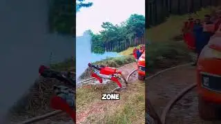 Firefighting Robot in Action  / The Future of Fire Rescue Technology 😎🚒
