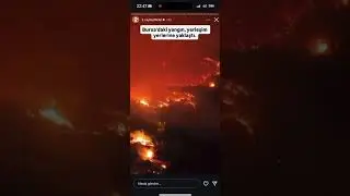 The forest is burning in Bursa! В Бурсе горит лес! Bursa'da orman yanıyor! #forest #burning #bursa