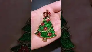 Vintage Enamel Christmas Tree Brooches Women Men Party Office Pin Jewelry Gifts