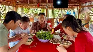 Quán Ăn Sáng Miền Quê Lại Nhộn Nhịp ,Chú Trí Nấu Phở Bò Đãi Gia Đình •HRUM |#121