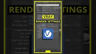 Быстрые настройки рендеринга Vray для интерьеров и экстерьеров. #3dsmax #vrayrender #vray