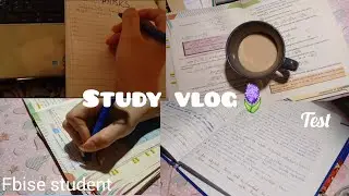 Study vlog🪻 test ,making notes ,my fav tea .🦋