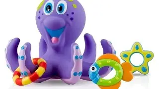Nuby Octopus Hoopla Bathtime Fun Toys