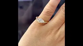 ❤Marquise Cut  Pinky Diamond Ring Group Order✬