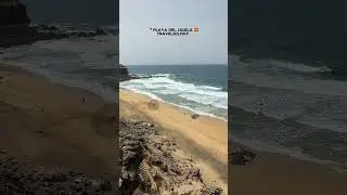 Scenic View of Playa Del &Aacute;guila - 🇪🇸Fuerteventura #playadelaguila #fuerteventura #spain #beach #epic