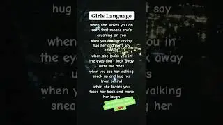 Decoding🧐Girl language🎙️:What Women really mean😗 #shorts #girl #facts