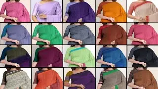 😍❣️COTTON Saree Office Wear Essentials for WORKING Women|daily wear saree|Office wear saree blouse