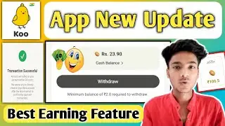 Koo Application New Update || Koo App से पैसे कमाओ || Daily Earn With Koo App