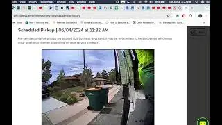Waste Management reviews: Missed my garbage pickup and then gaslight me using their rig's video...