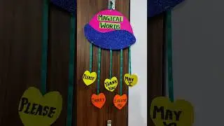 wall hanging on magical words l chart l poster l a4 sheet a3 sheet l attractive craft for kids #song