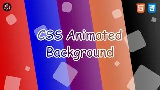 CSS Animated Background: Squares Moving Upwards & Linear Gradient Transitions HTML And CSS Only