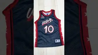 Reggie Miller 1996 Team USA Champion Authentic Basketball Jersey#reggiemiller #teamusabasketball