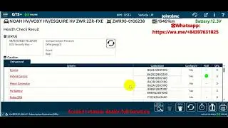 TOYOTA NOAH/VOXY 2023 HEALTH CHECK BY GTS+ WITH DST-i TOOL