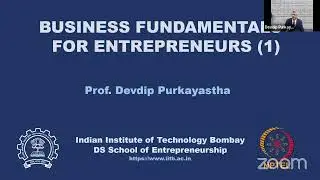 Live Interactive Session 1: Business Fundamentals for Entrepreneurs (Part 1: Internal Operation)