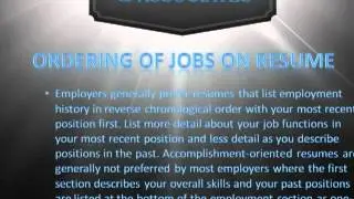 Denver Finance Jobs-Resume Do's and Don'ts Part 2