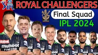 IPL 2024 Royal Challengers Bangalore Squad | RCB Team 2024 Players List | RCB 2024 Squad | RCB 2024
