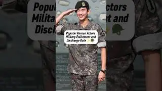 Popular Korean Actors military Enlistment and Discharge Date 🪖 #shorts #kimsoohyun #jichangwook #fyp