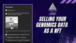 Sneak Peek Demo - Trade Genomics Data as a NFT