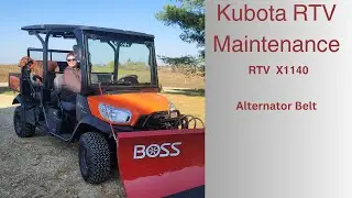 Maintaining our Kubota RTV X1140 - Alternator Belt