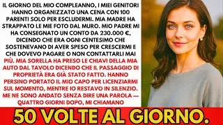 Al Mio Compleanno, I Miei Hanno Invitato 100 Parenti Solo Per Ripudiarmi In Pubblico...