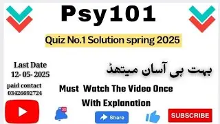 Psy101 Quiz 1 💯 percent correct Answers 2025