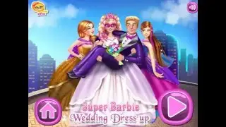Super Barbie Wedding Dress Up - Games For Kids