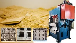 2023 Compressed Wood Pallet Manufacturing Machine | Coconut Shell & Sawdust Pallet Press Machine