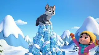 Un beb&eacute; lobo de Minecraft aull&oacute; en la cima | Canciones Infantiles y Rimas para Ni&ntilde;os