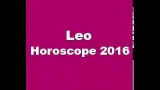 Leo Horoscope 2016