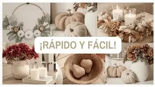 😱🍁¡¡ESTOS DIY te van a SORPRENDER!! SE VEN DE LUJO y no cuestan CASI NADA 💸!!  ELEGANTES Y ECONÓMICO