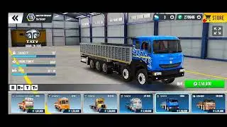 INDIAN TRUCK HEAVY TRAFFIC OFF-ROAD SAND AND STONE TRANSPORT DRIVING ! BUS SIMULATOR INDONESIA