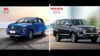 MG HECTOR PLUS VS TOYOTA INNOVA CRYSTA COMPARISION 2021
